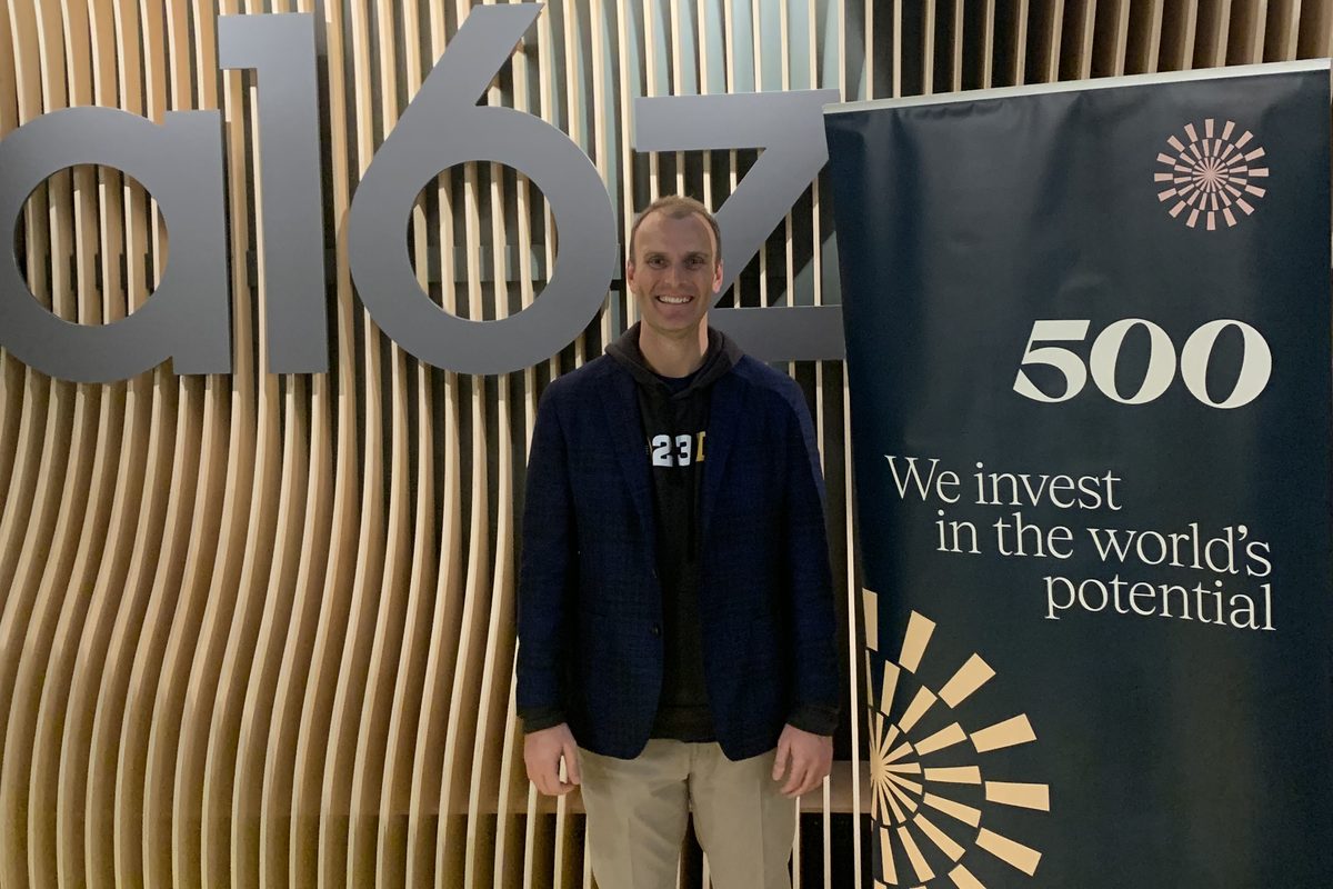 Jay at the a16z and 500 Global accelerator managers bootcamp